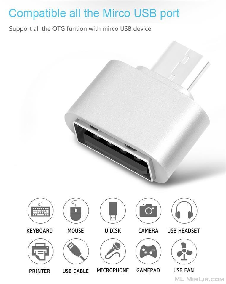 OTG Adapter MicroUSB/Type-C to USB-A To Converter Flash Driv