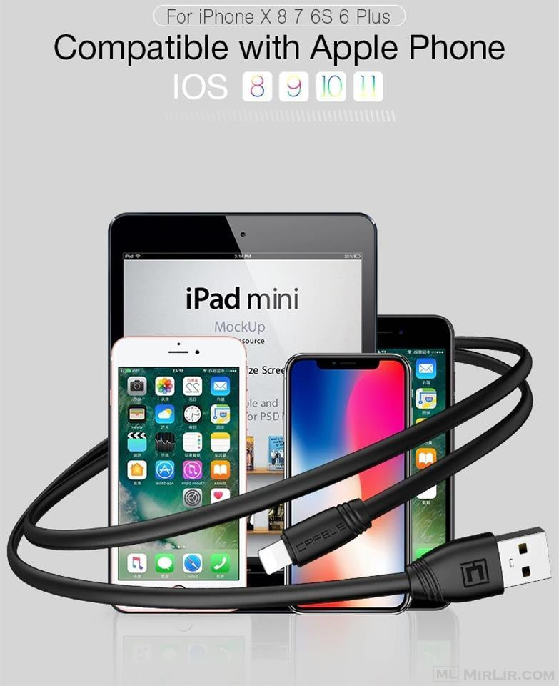 USB Cable Charging Fast Data iPhone iPad Mobile Phone