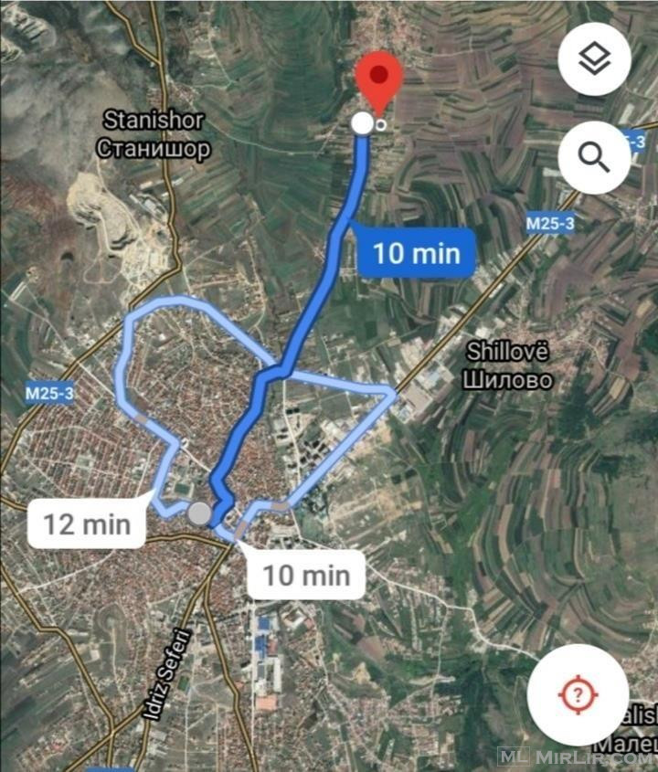 Shitet toka per shtepi 2.3 km afer qendres Gjilan