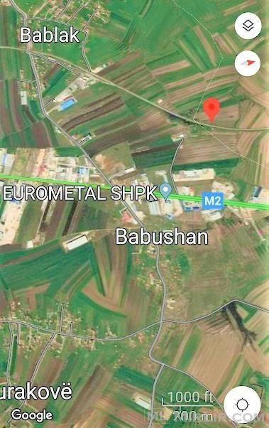 Shiten 1 hektarë e 55 ari tokë në Bablak në Ferizaj