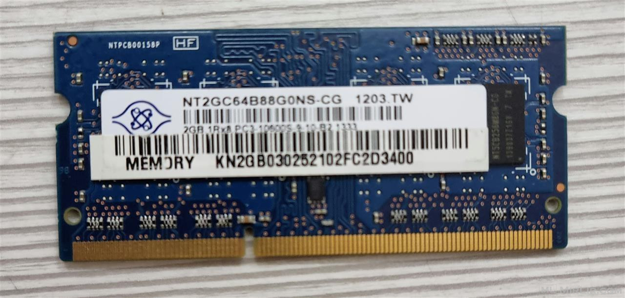 Ram Memory 2 GB DDR3