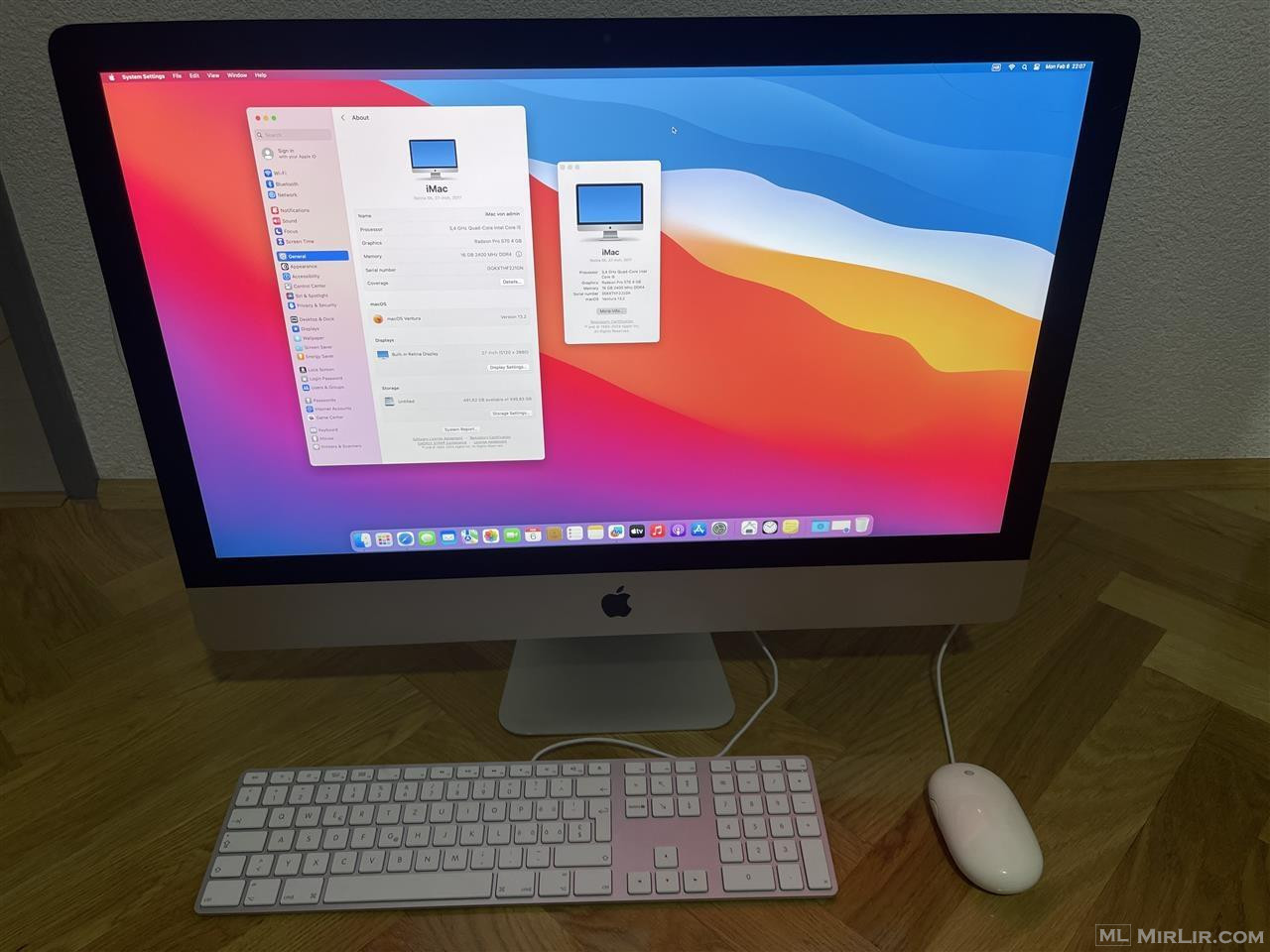 Apple iMac, Retina 5K, 27-inch, i5, 2017