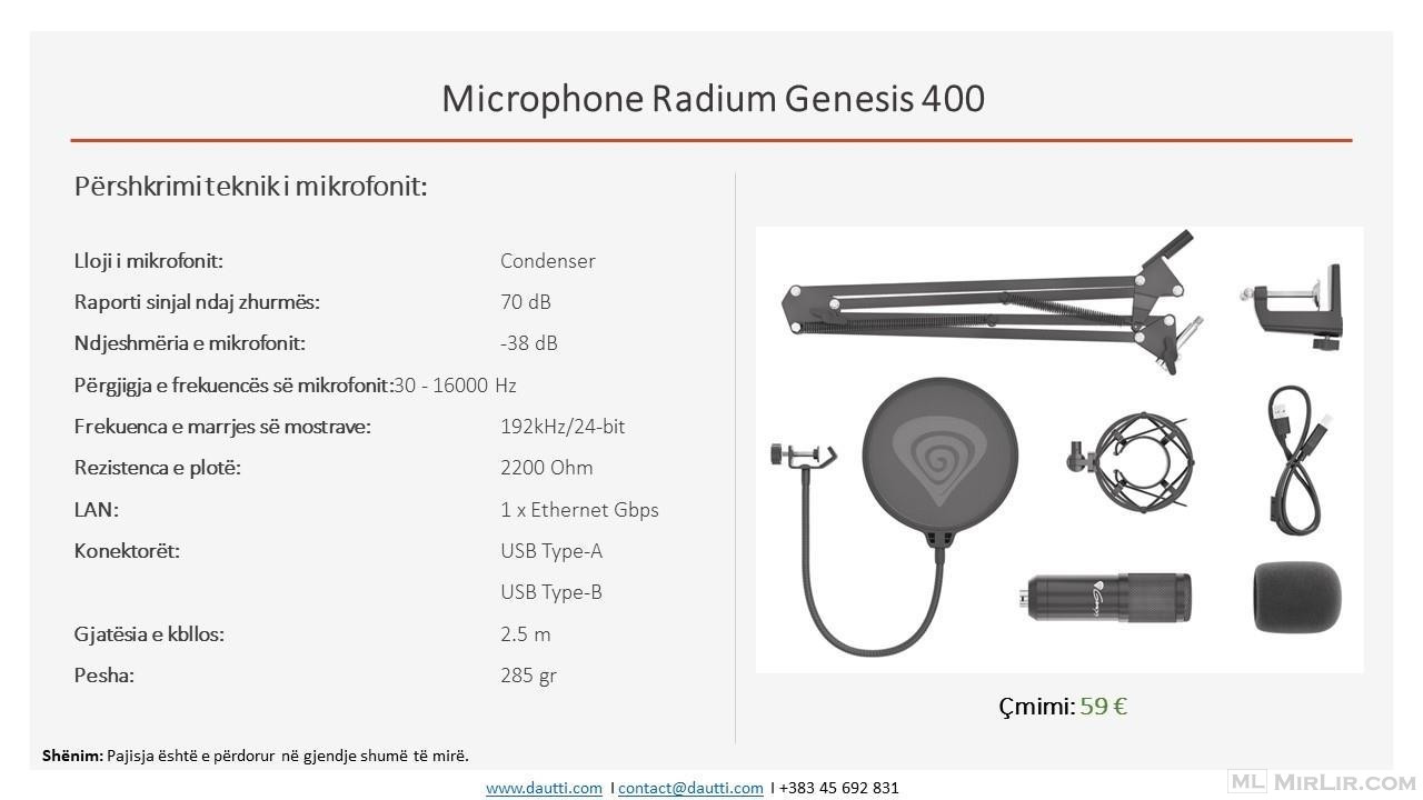 Mikrofon Radium Genesis 400