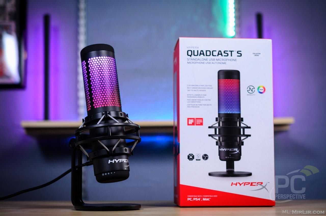 Mikrofon profesional per vlogers/gamers HyperX QuadCast X