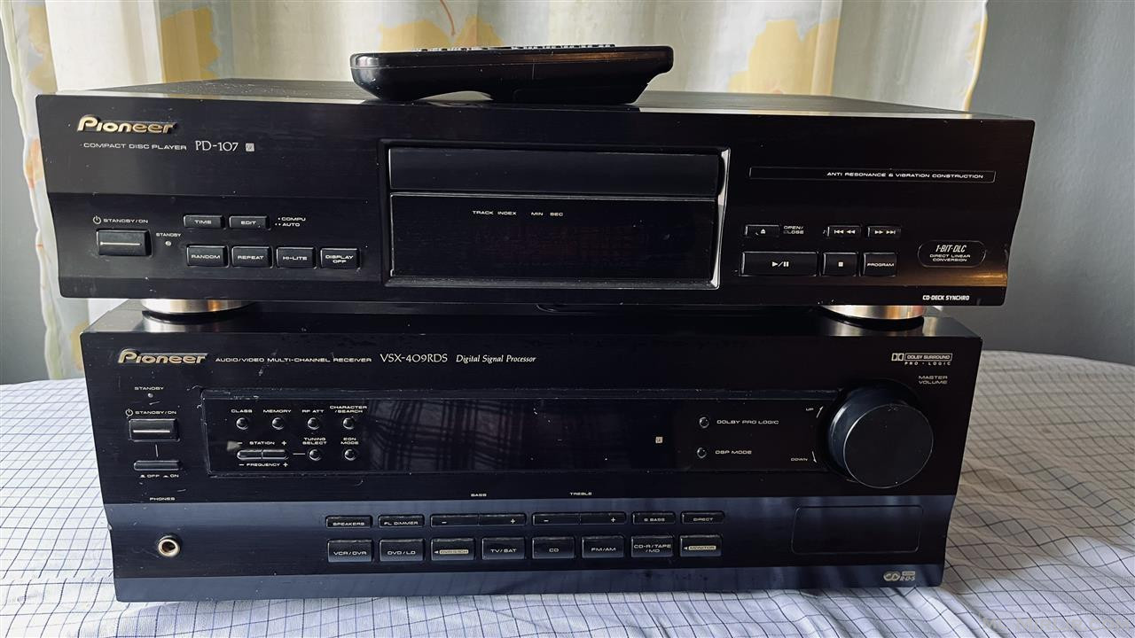 amplifikator+cd player Pioneer me telekonade origjinale 