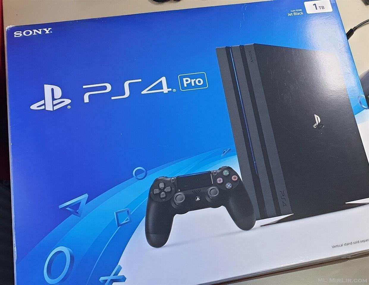 Sony PS4 PRO 1TB Console - Black + Controller + Vertical Sta