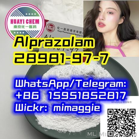 Strong effect Alprazolam，28981-97-7 Competitive Price