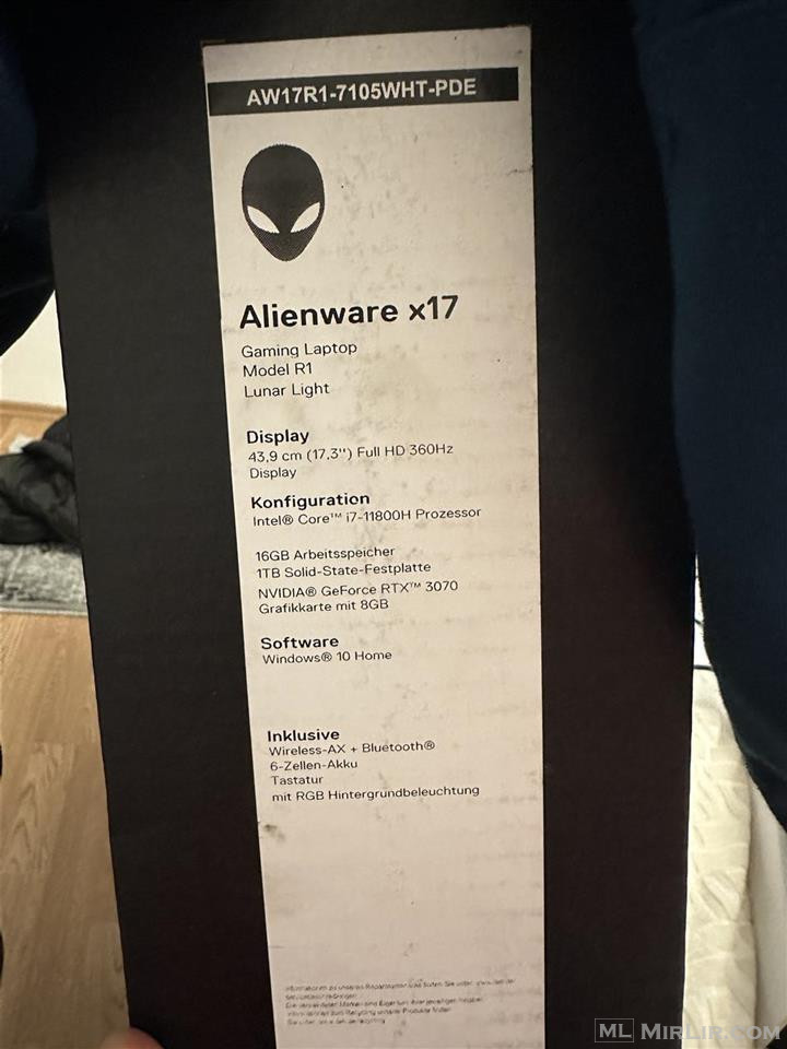 Shitet laptop alienware