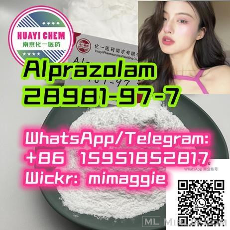 Top purity Alprazolam，28981-97-7 Hot sale