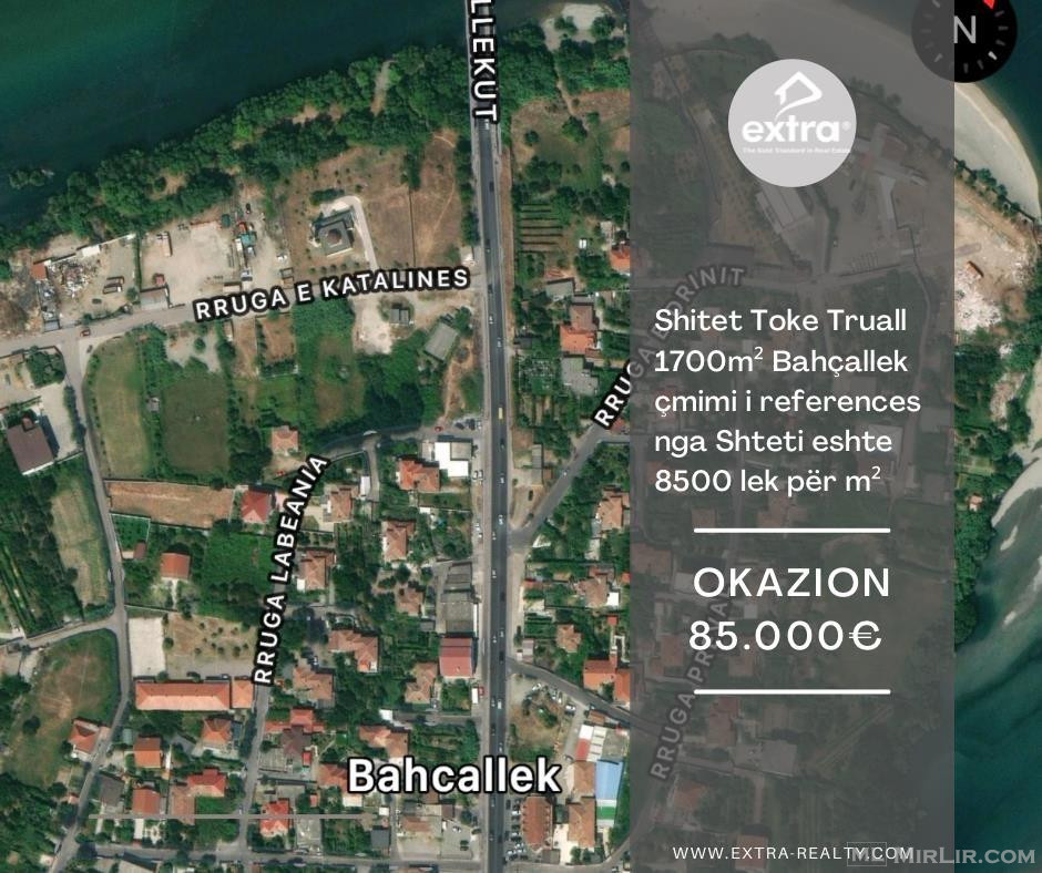 Shitet okazion toke truall prane Ures Bahçallek, Shkoder