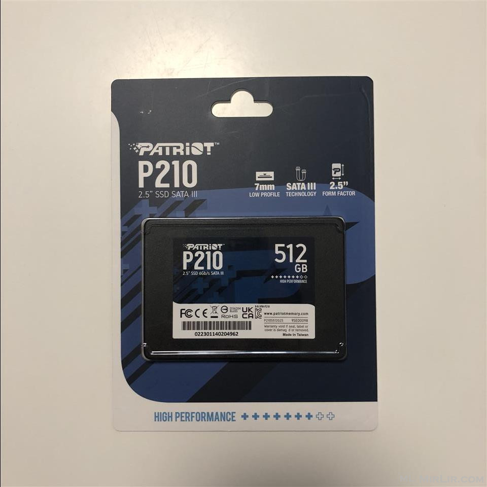 SSD Patriot P-210 512GB e re / pa hapur