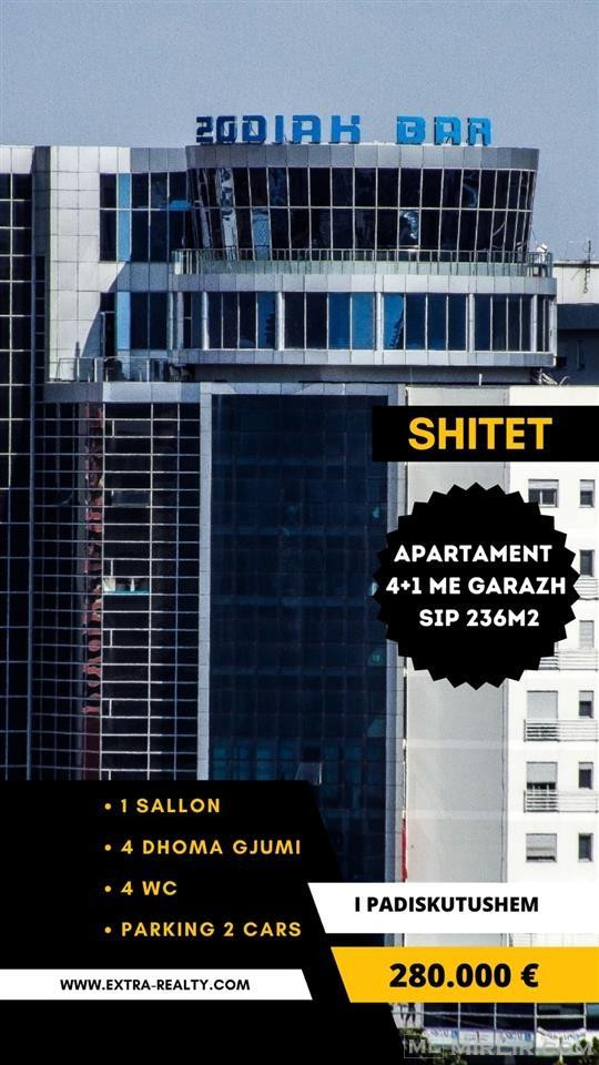 Shitet SUPER apartament 4+1 kati 5 me dy ashensora, Sip 236m