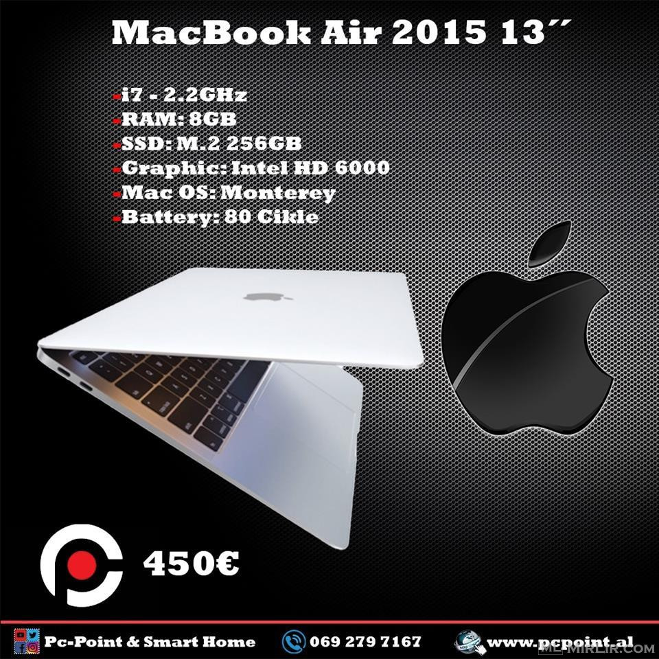 Apple MacBook Air 13\" 2015 Core i7 2.2GHz 8GB/256GB PCIe SSD