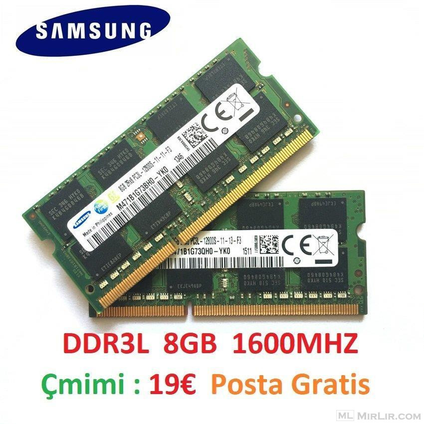 Ram Memory DDR3L 8GB 1600Mhz (Laptop)