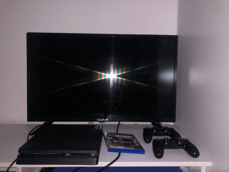 Shitet PS4 slim 500 gb + TV FULL HD