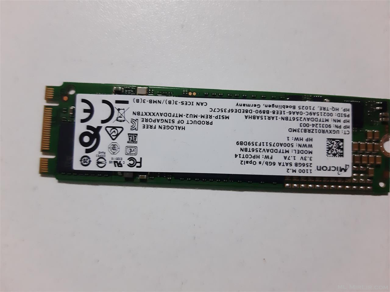 Shitet M.2 Micron 1100 SSD 6GB/s 256 GB 
