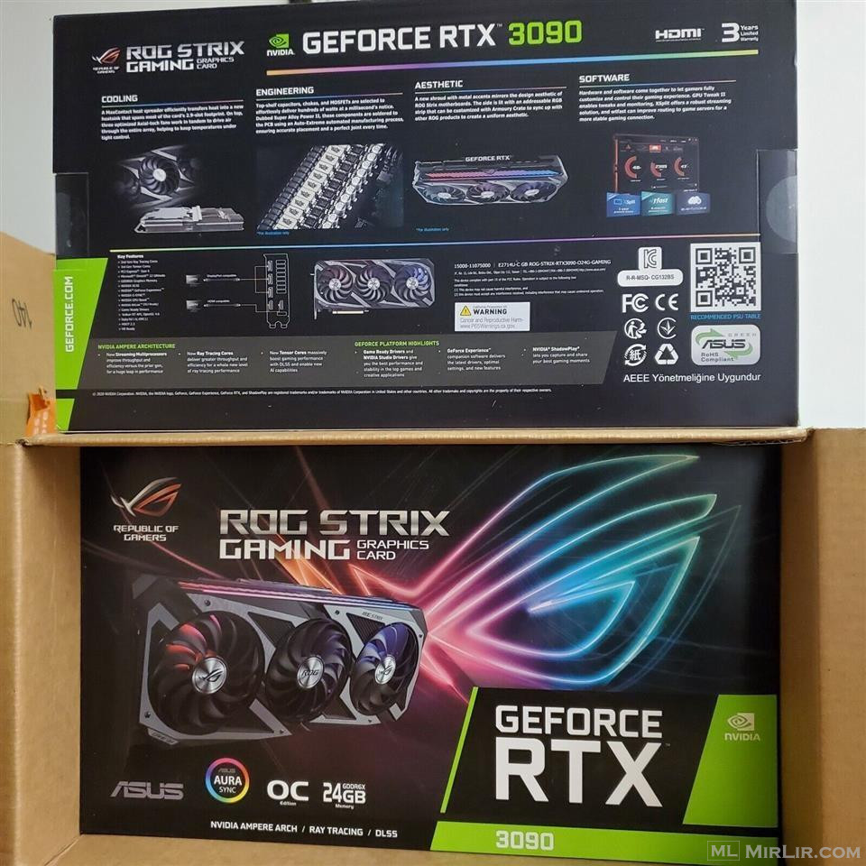 ASUS ROG Strix GeForce RTX 3090 OC 24GB GDDR6X GPU