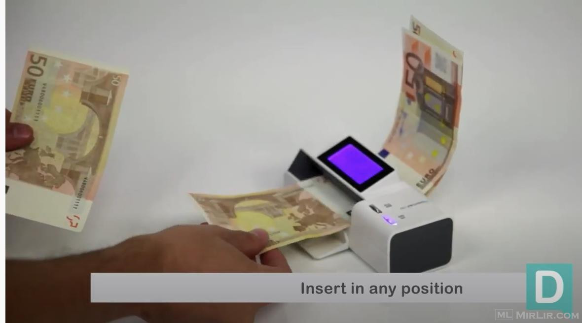 Detektor per para - monedha - Euro dhe Dollar / Banknote Det