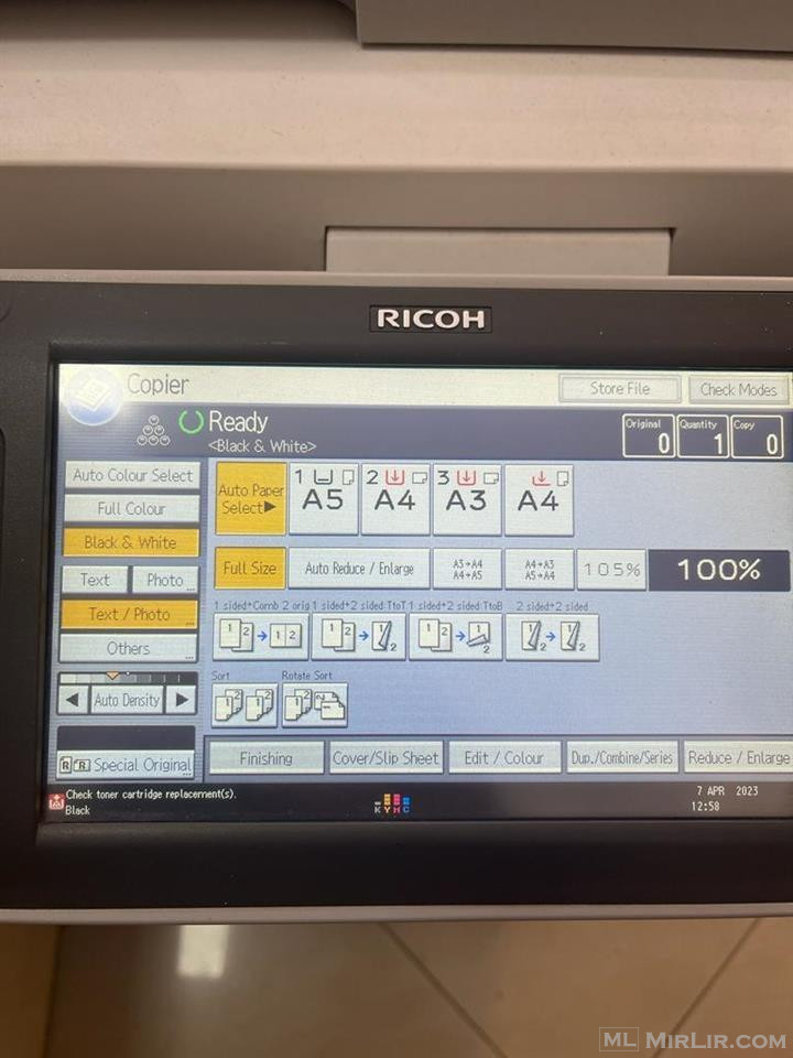 SHITET Printer Ricoh MP C3002 (servis furrën)