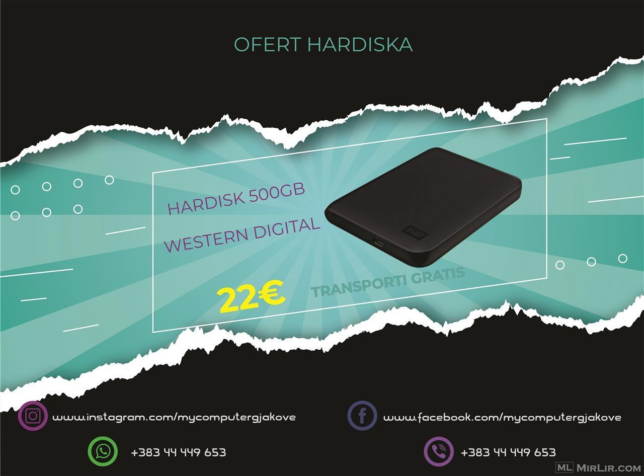 HARDISK 500GB WESTERN DIGITAL