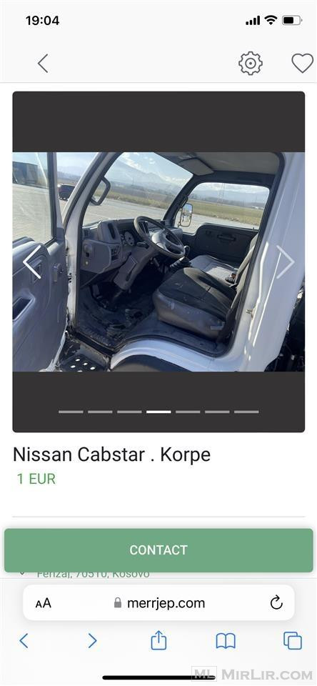 Shes Nissan Cabstar korp 2001 viti 3.0 disel RKS.