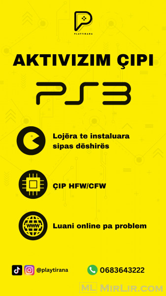 Aktivizim ÇIPI PS3 - PlayTirana