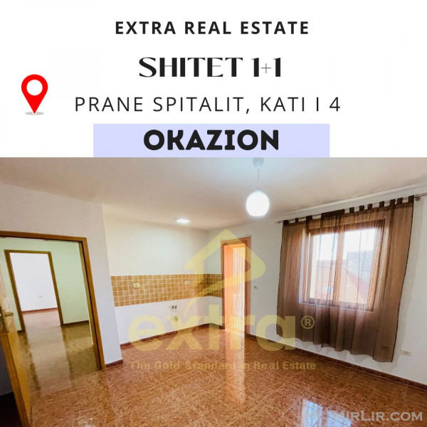 Shitet apartament 1+1 prane spitaleve