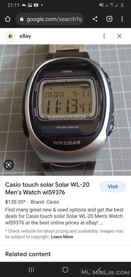Casio origjinale   solar touch