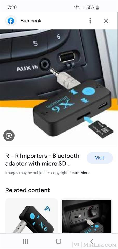 Bluetooth me sd card dhe aux