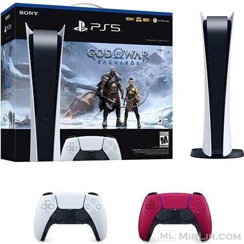 PS5 Digital Edition God of War Ragnarok Bundle + PS5 DualSen