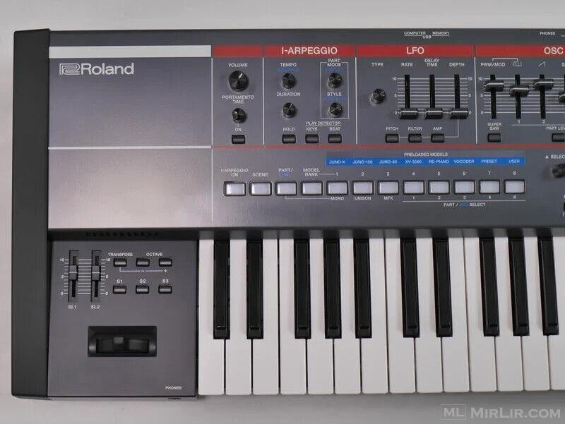 Roland Juno-X 61-Key ver 1.11 Programmable Polyphonic Synthe