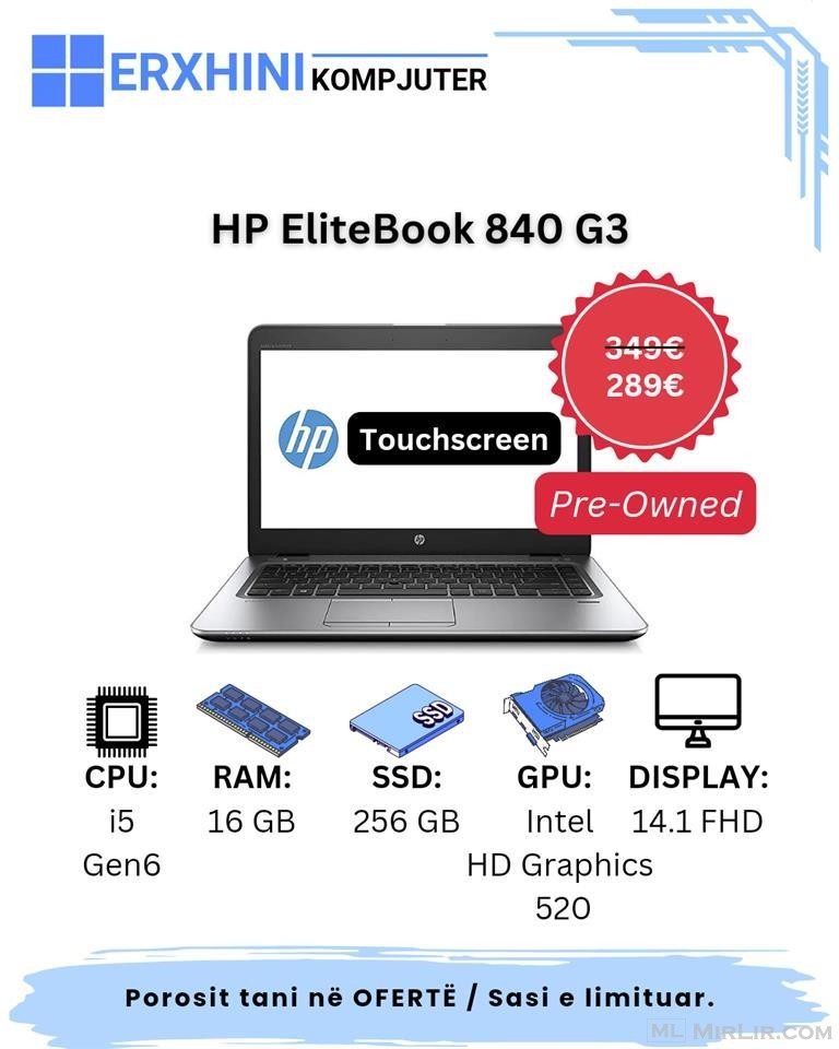 (Ofertë) HP ELITEBOOK 840 G3 (Touchscreen)