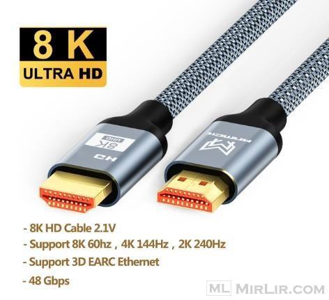 HDMI Cable 8K - 1m Support ARC 3D HDR 4K Ultra HD for Splitt