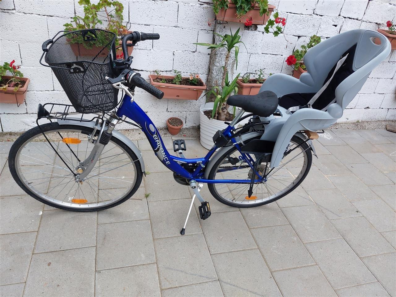 Biciklet 28\"  + karriga per femije, prodhim BELG