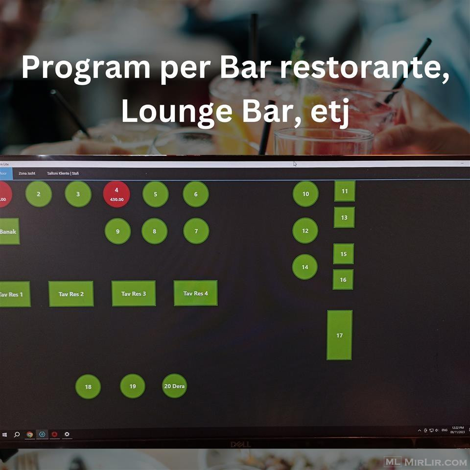 Program per Bar, restorante super i shpejte
