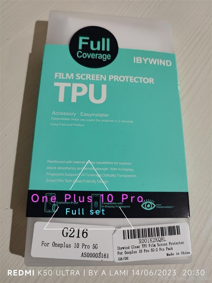Screen Protector One Plus 10 Pro.