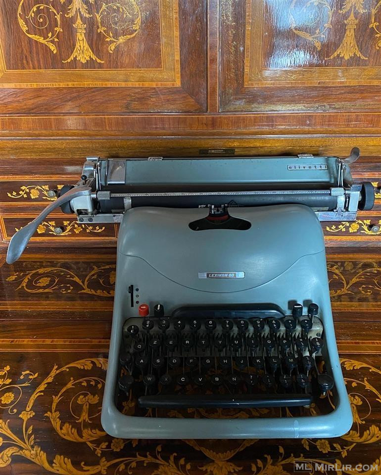 Makine shkrimi, olivetti lexikon 80 e 1954, italiane.