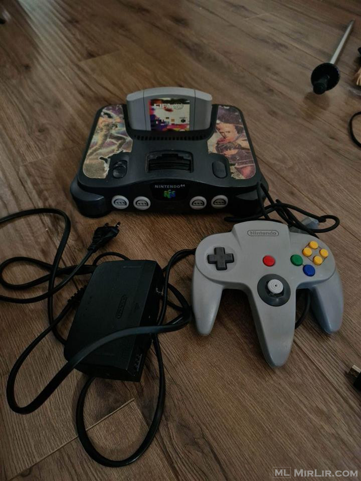 Nintendo 64 , me nje kontroller , me nje kasete loje 
