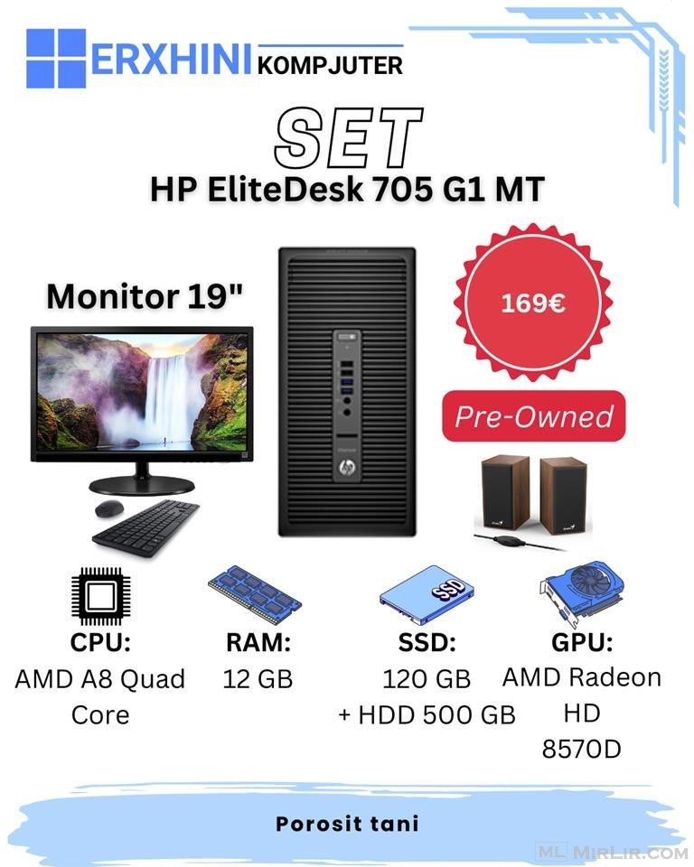Set HP EliteDesk 705 G1 MT