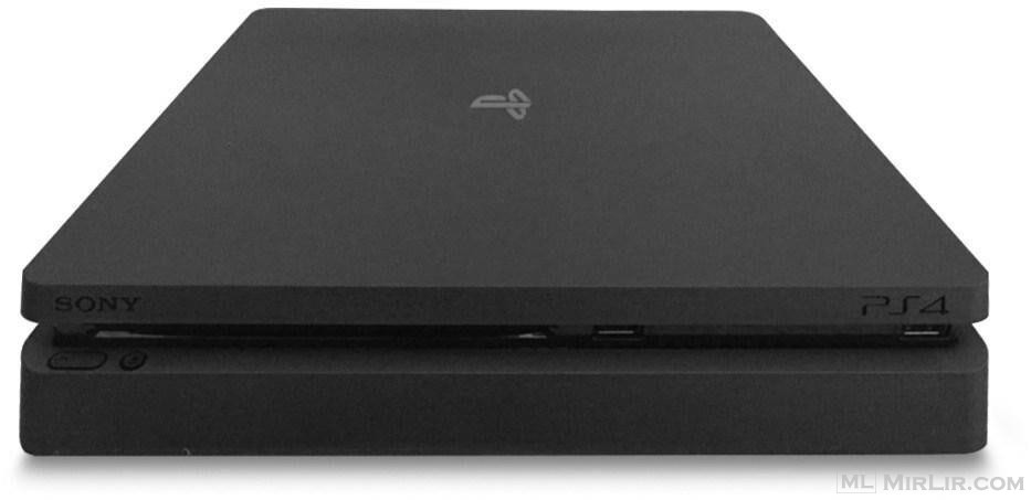 PS4 Slim + 2 Leva + Dual Charger Dock Station dhe 2 loja