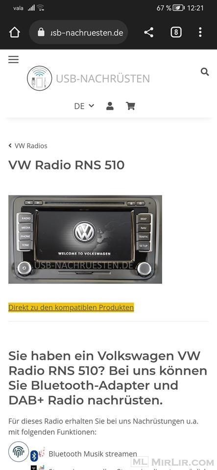 Radio Rns 510 origjinal 