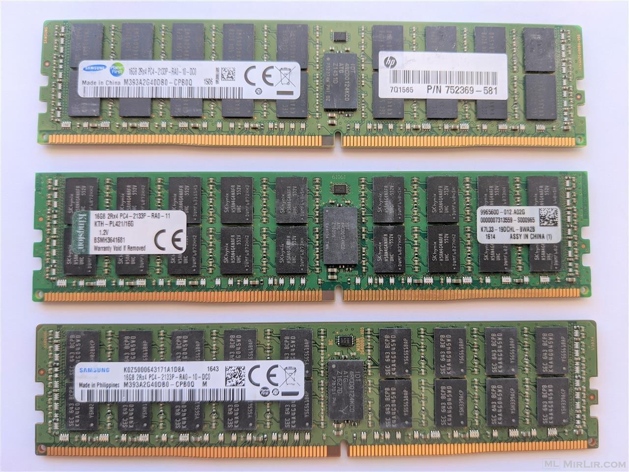 Ram ddr4 PC-2133p 16gb ecc per workstation edhe server