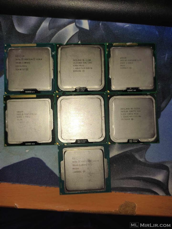 7 Procesor Ne shitje Intel Dual /Pentium dual core 20e total