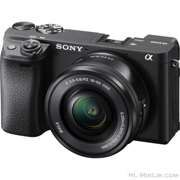 Kamera pa pasqyrë Sony a6400 me lente 16-50 mm