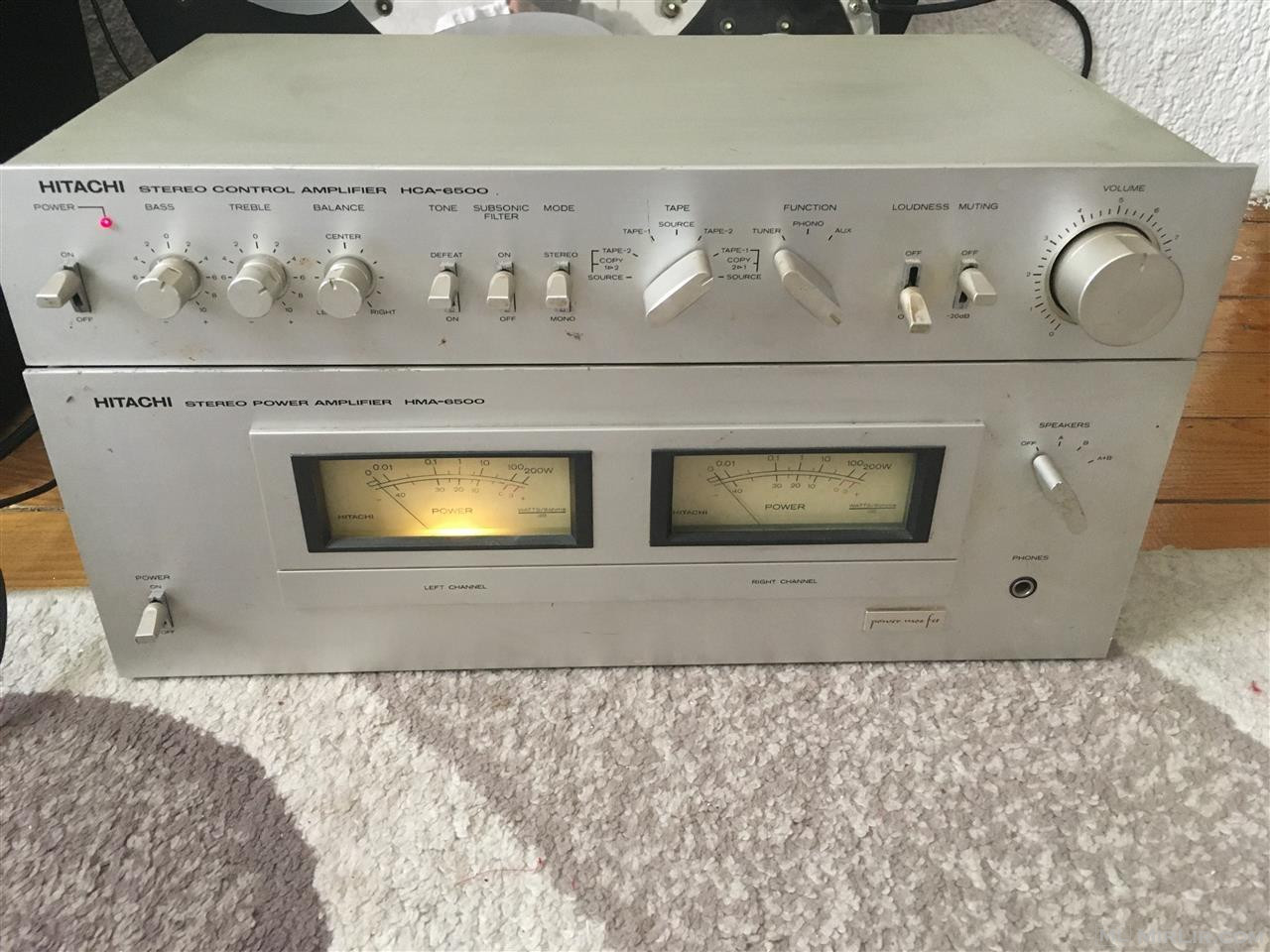 Perforcus Hitachi stereo power amplifier HMA-6500