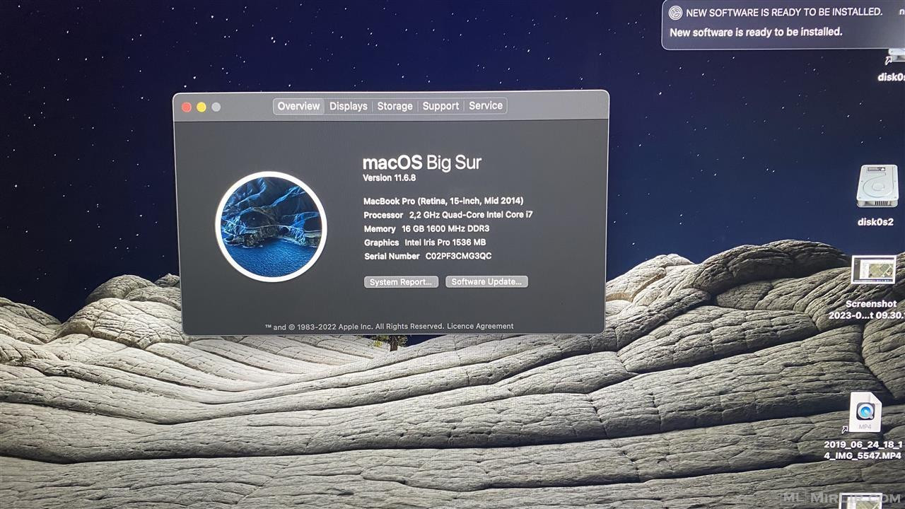 Mac Book Pro Retina 15-inch Mid-2014