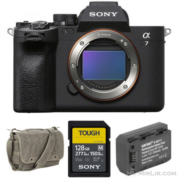 Sony a7 IV Mirrorless Camera with Accessories Kit (128GB Card, 2250mAh Battery)