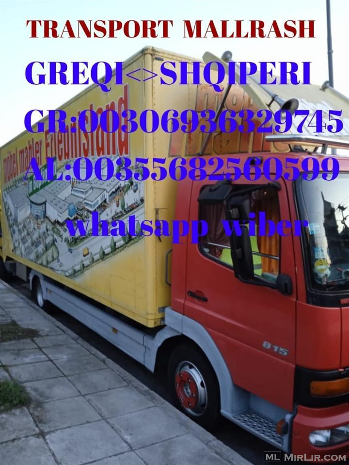Transport Mallrash Greqi -Shqiperi