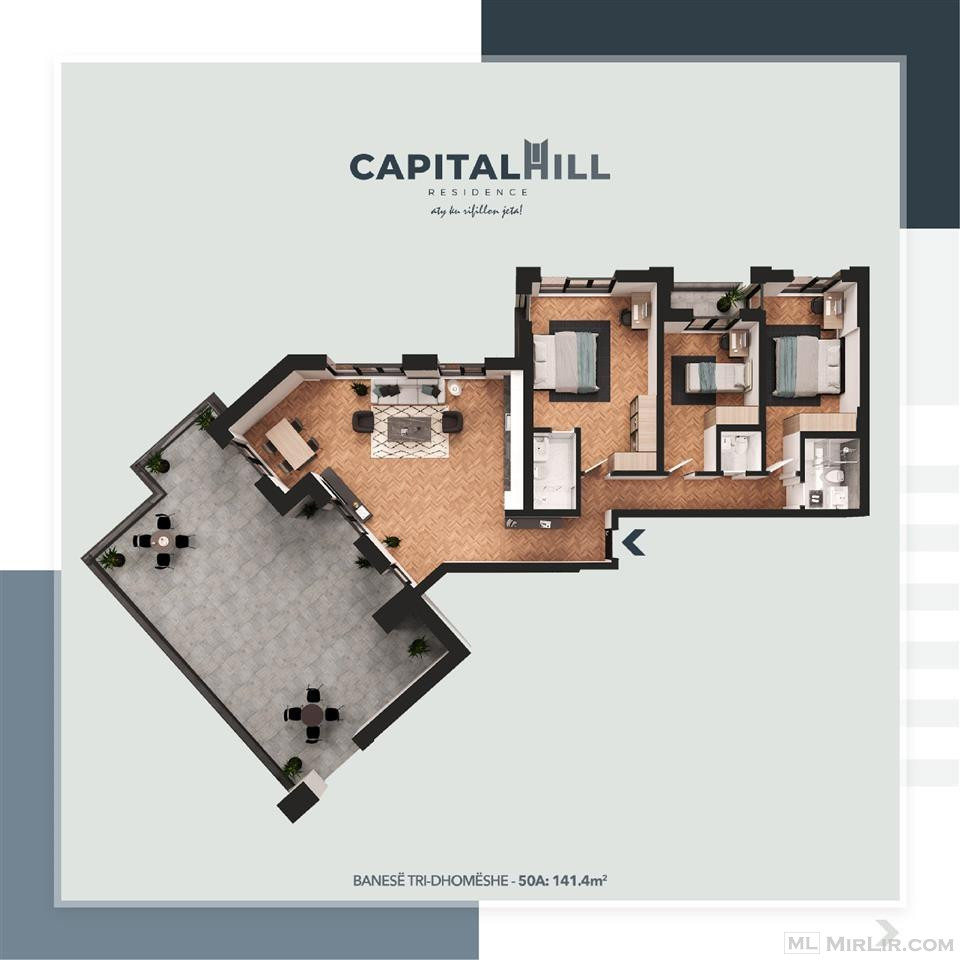 Shitet banesa 141.4m2 - Capital Hill Residence