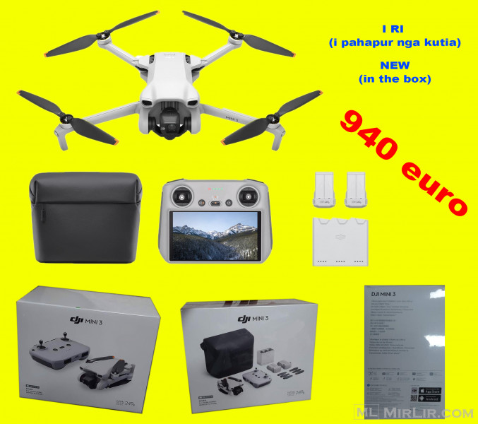 Shes dron (I RI / NEW) - DJI MINI 3 fly more combo 940 eur